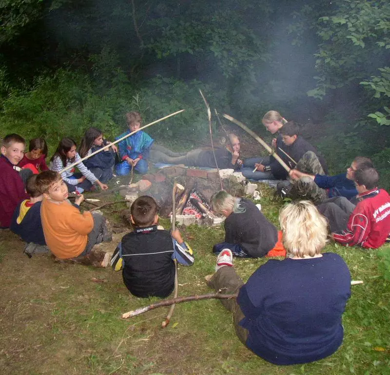 Lagerfeuer, Ferienfreizeit, Ferien